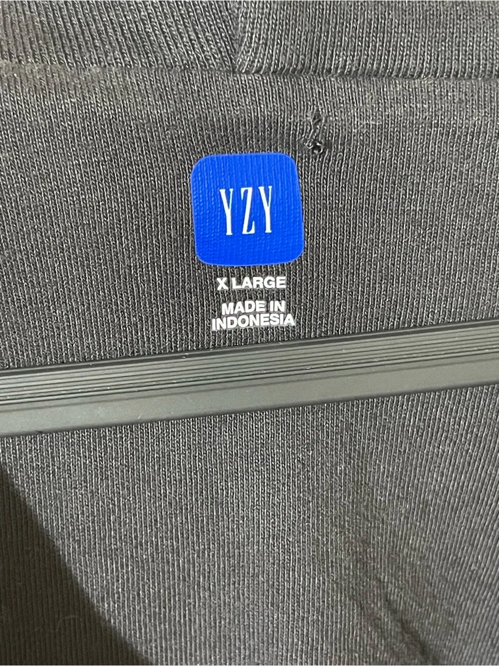 Yeezy Black Zip-Up Hooded Sweatshirt